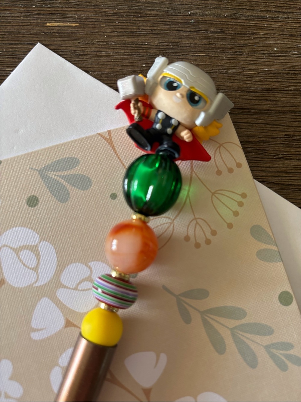 Marvel Doorables: Thor: Thor handmade beaded pen